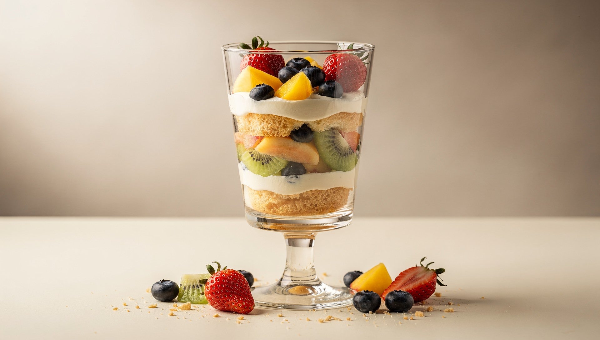 Postres saludables en vasos