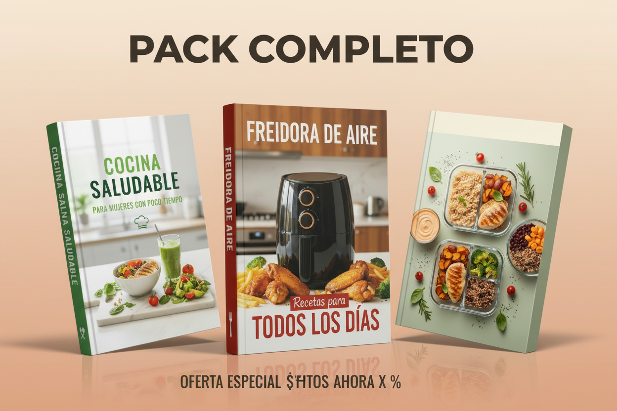 Pack Completo - 3 Ebooks Cocina
