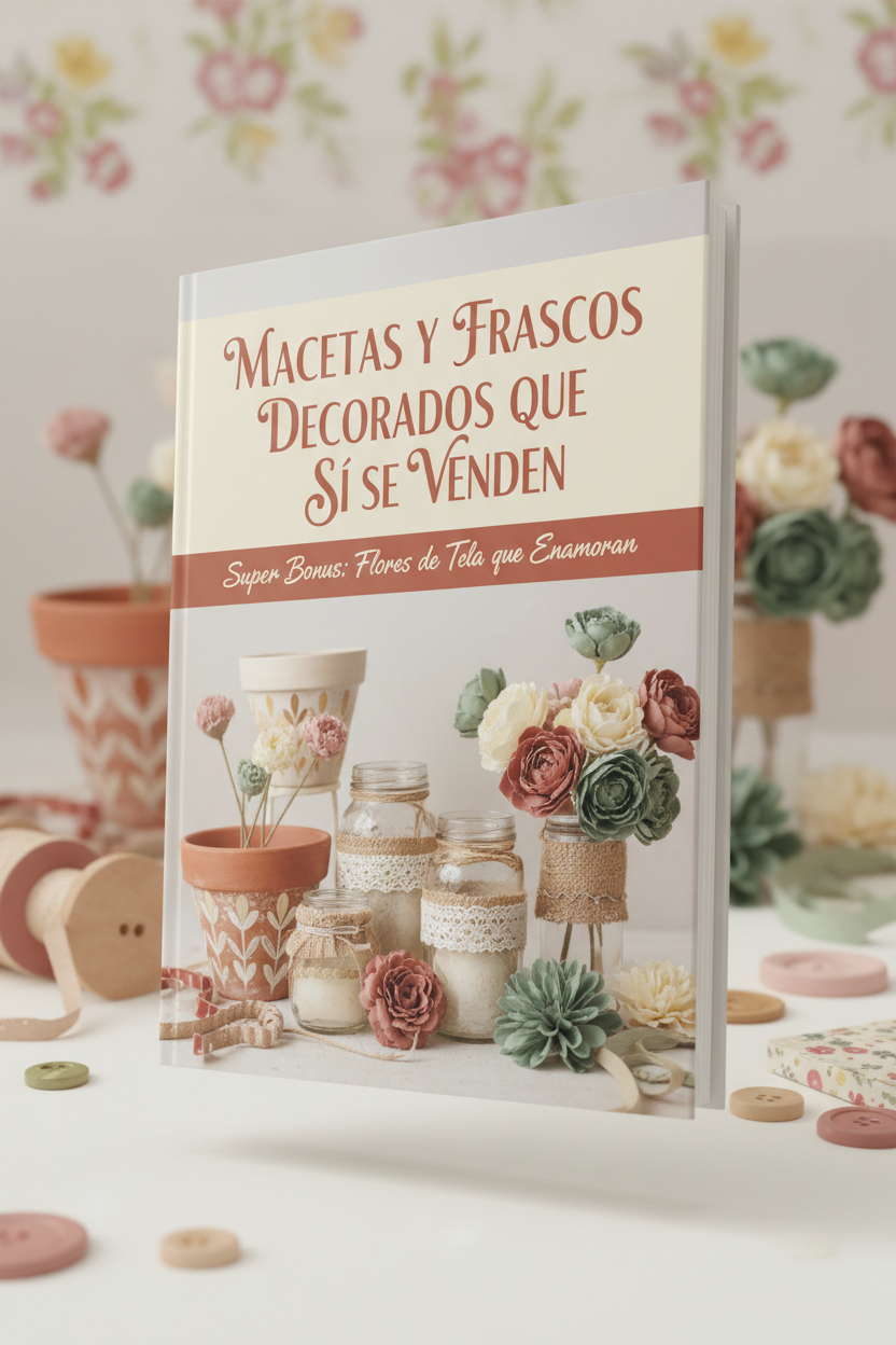 Portada 3D - Macetas y Frascos Decorados