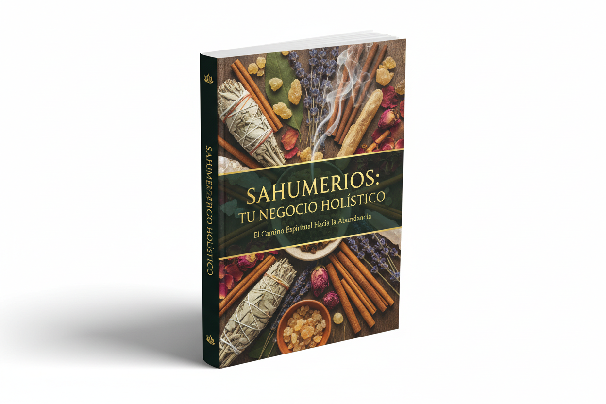 Portada 3D Sahumerios: Tu Negocio Holístico
