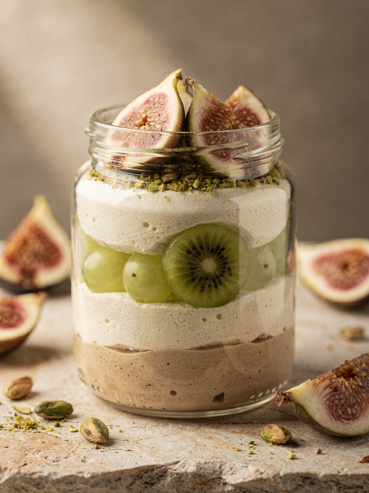 Postres saludables en vasos