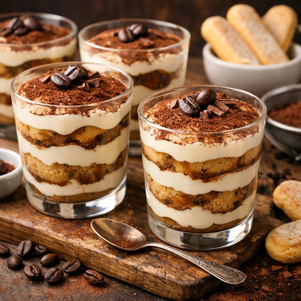 Postres saludables en vasos