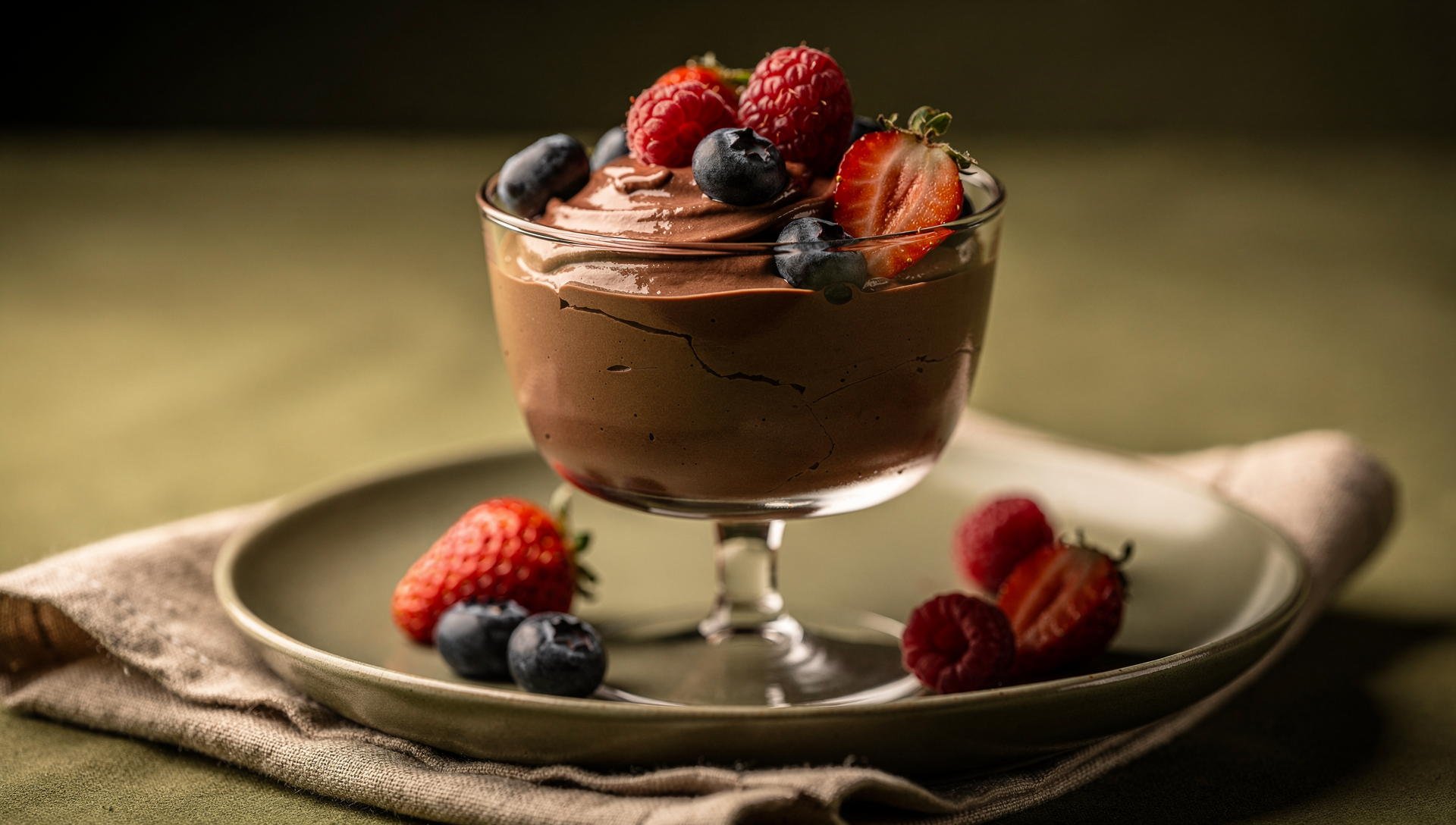 Postres saludables en vasos